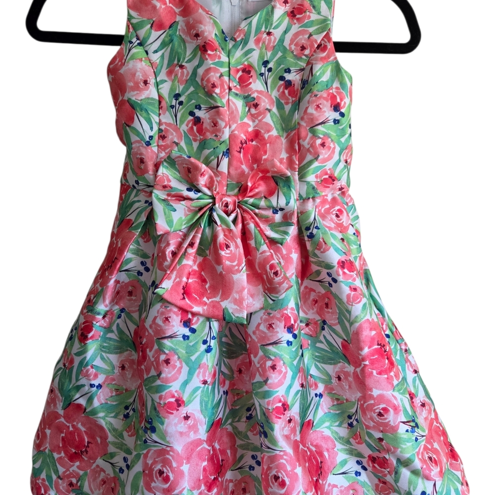 Wonder Nation Floral Dress with Pink and Green